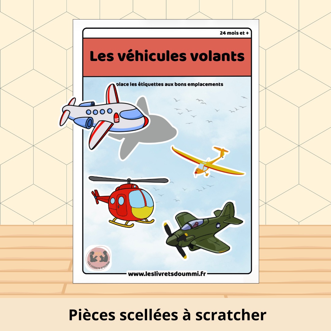 Les véhicules volants - Fiche plastifiée