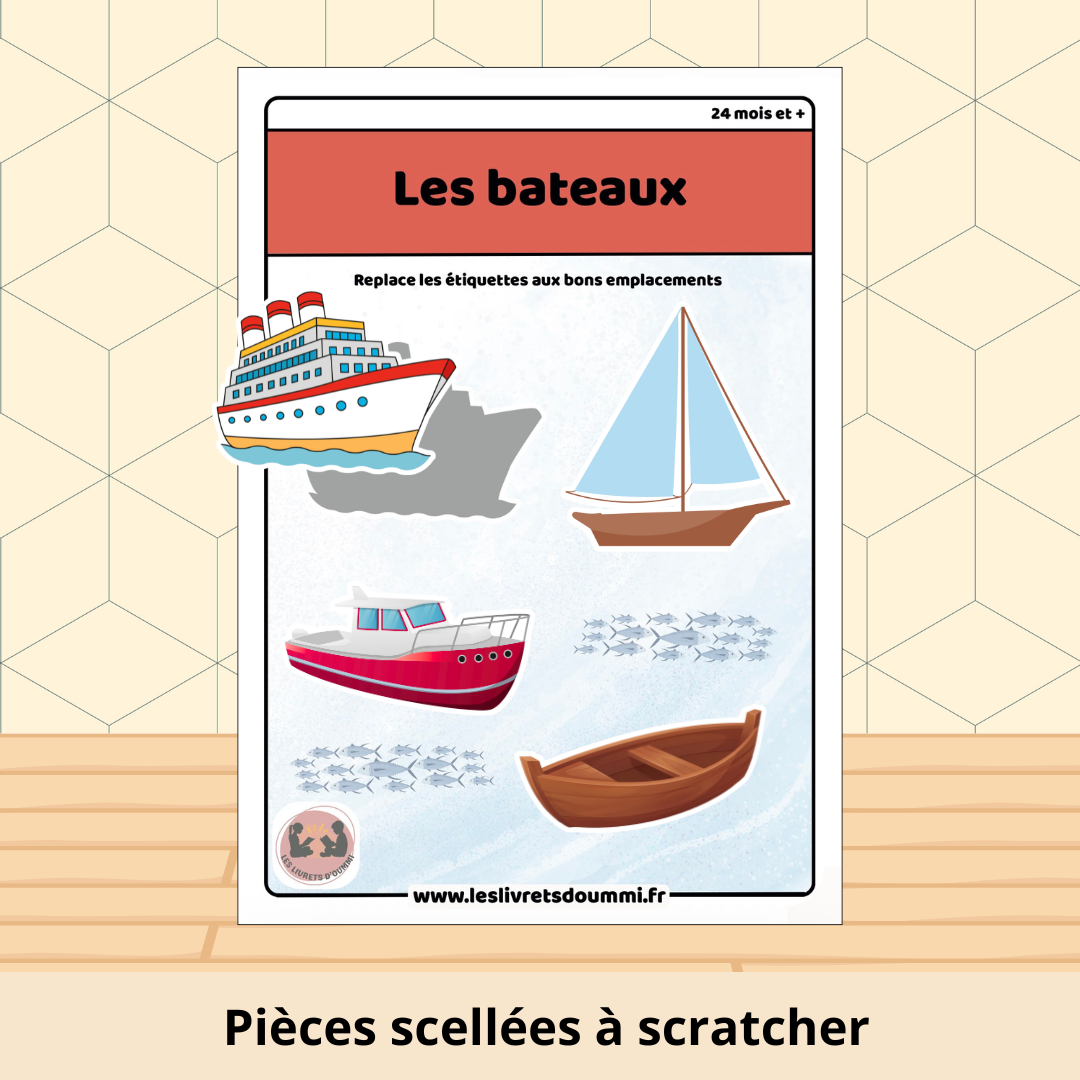 Les bateaux - Fiche plastifiée
