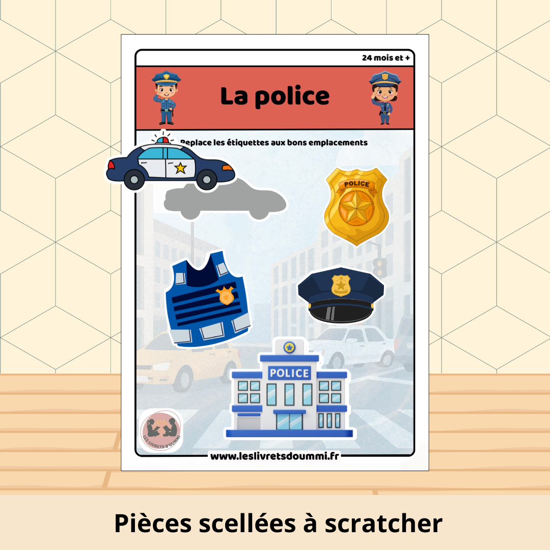 La police - Fiche plastifiée