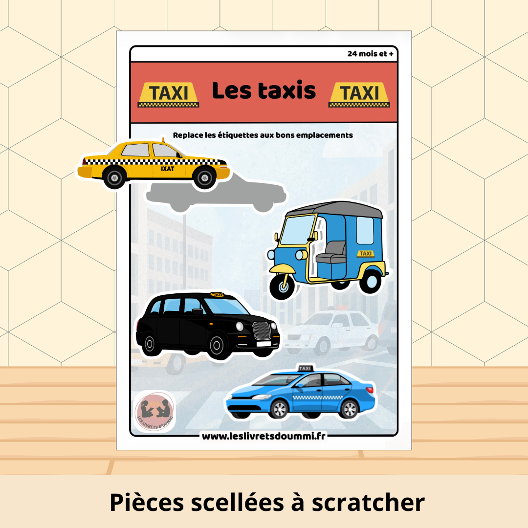 Les taxis - Fiche plastifiée