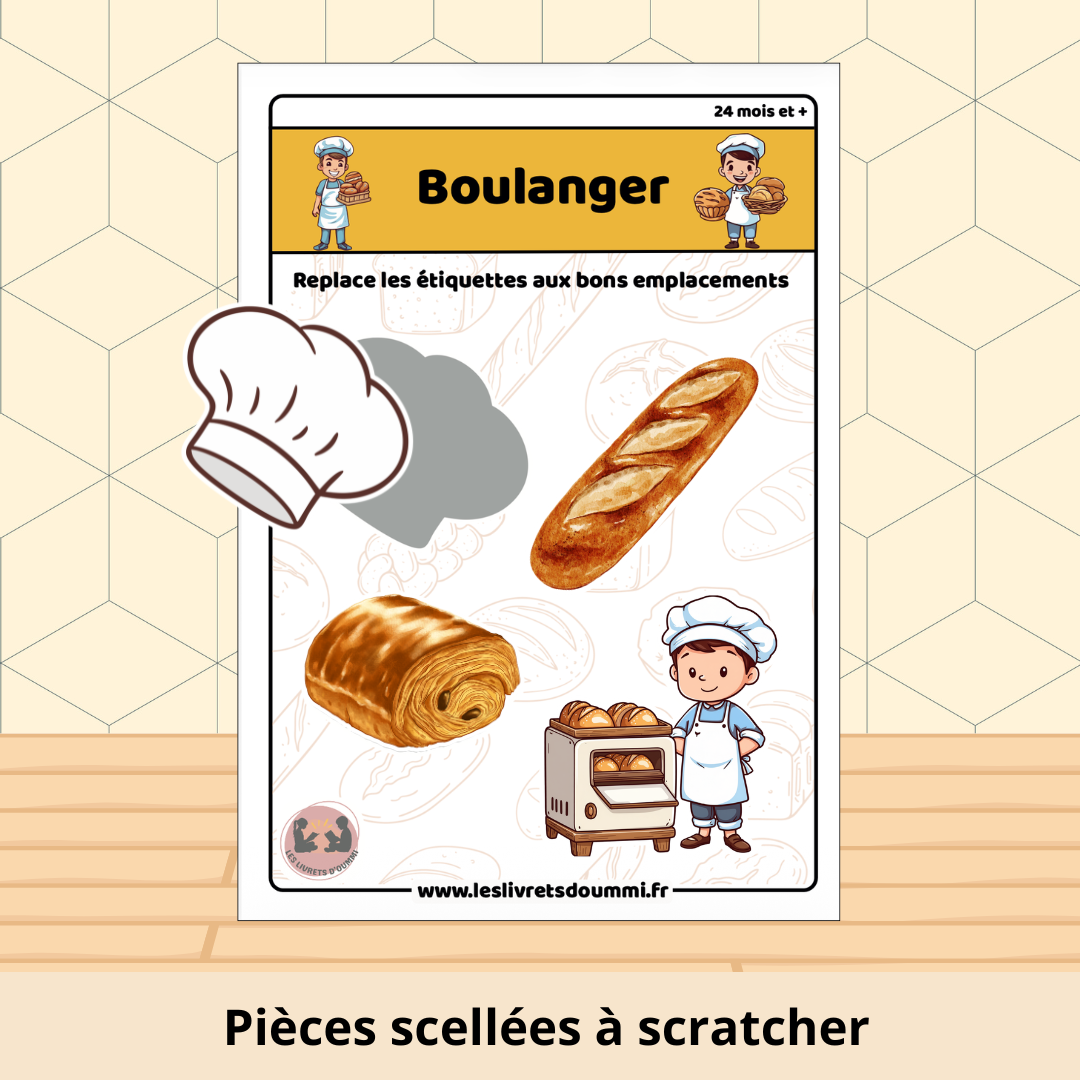 Boulanger - Fiche plastifiée