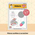 Médecin - Fiche plastifiée