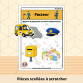 Facteur - Fiche plastifiée
