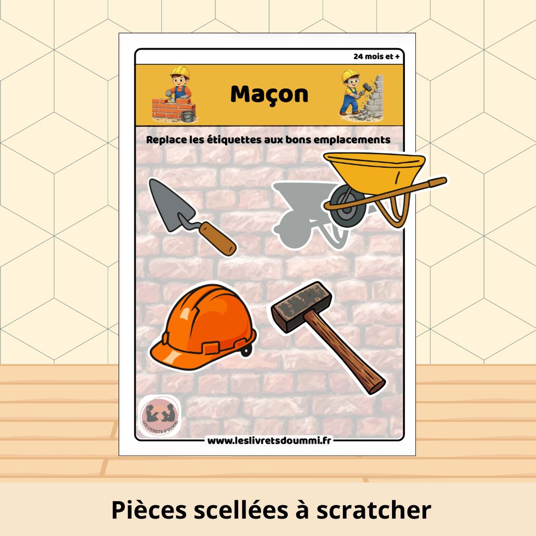 Maçon - Fiche plastifiée