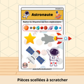 Astronaute - Fiche plastifiée