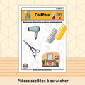 Coiffeur - Fiche plastifiée