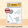 Dentiste - Fiche plastifiée