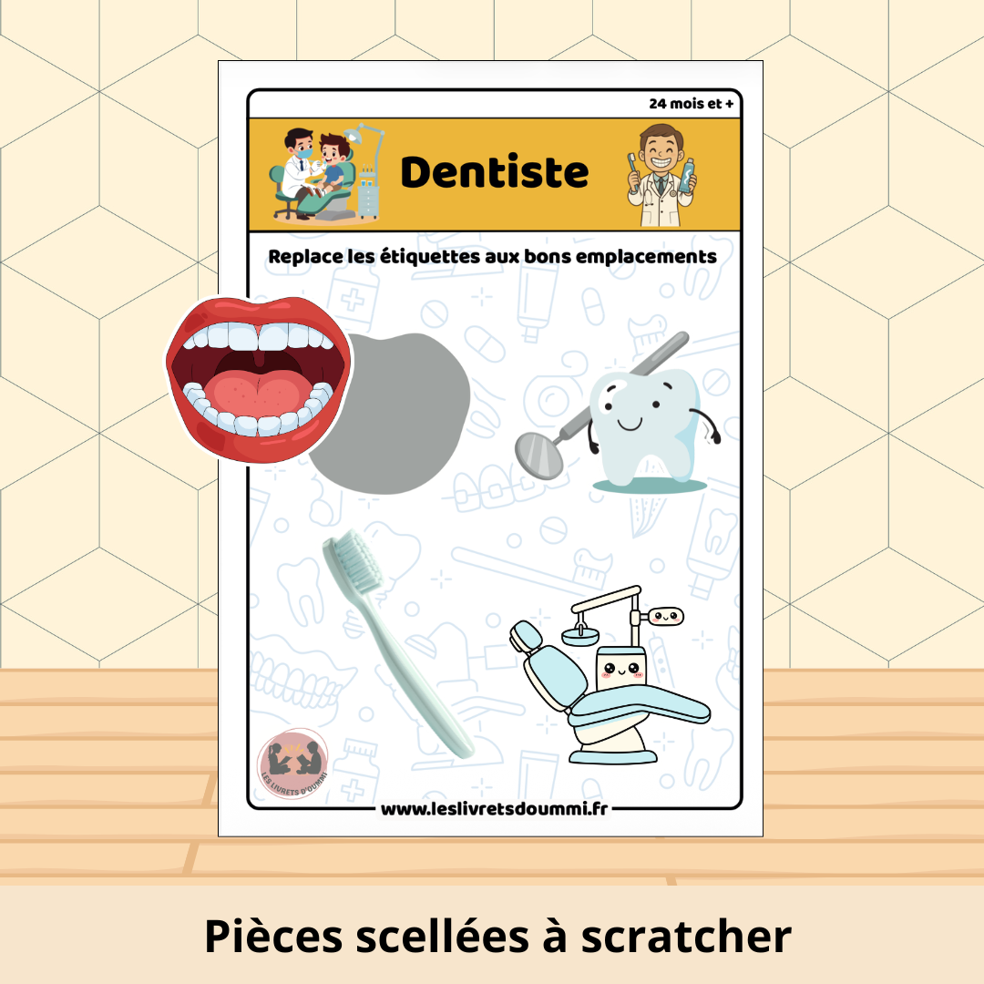 Dentiste - Fiche plastifiée
