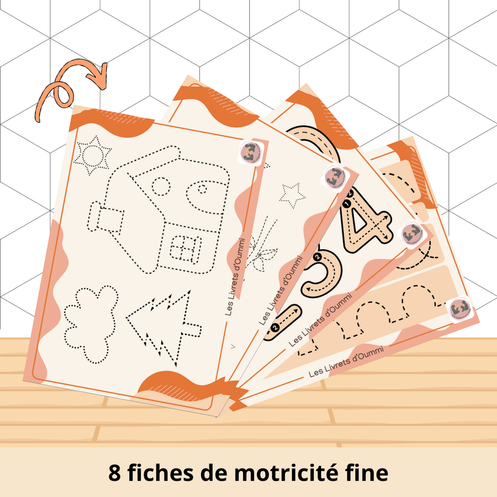 Feuilles plastifiées de motricité fine