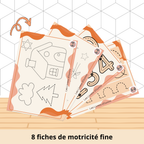 Feuilles plastifiées de motricité fine